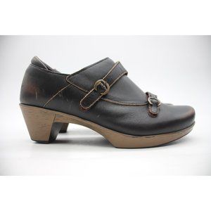 Naot Present Women's Eu 37 US 6 Distressed Brown Volcanic Leather Comfort Shoes